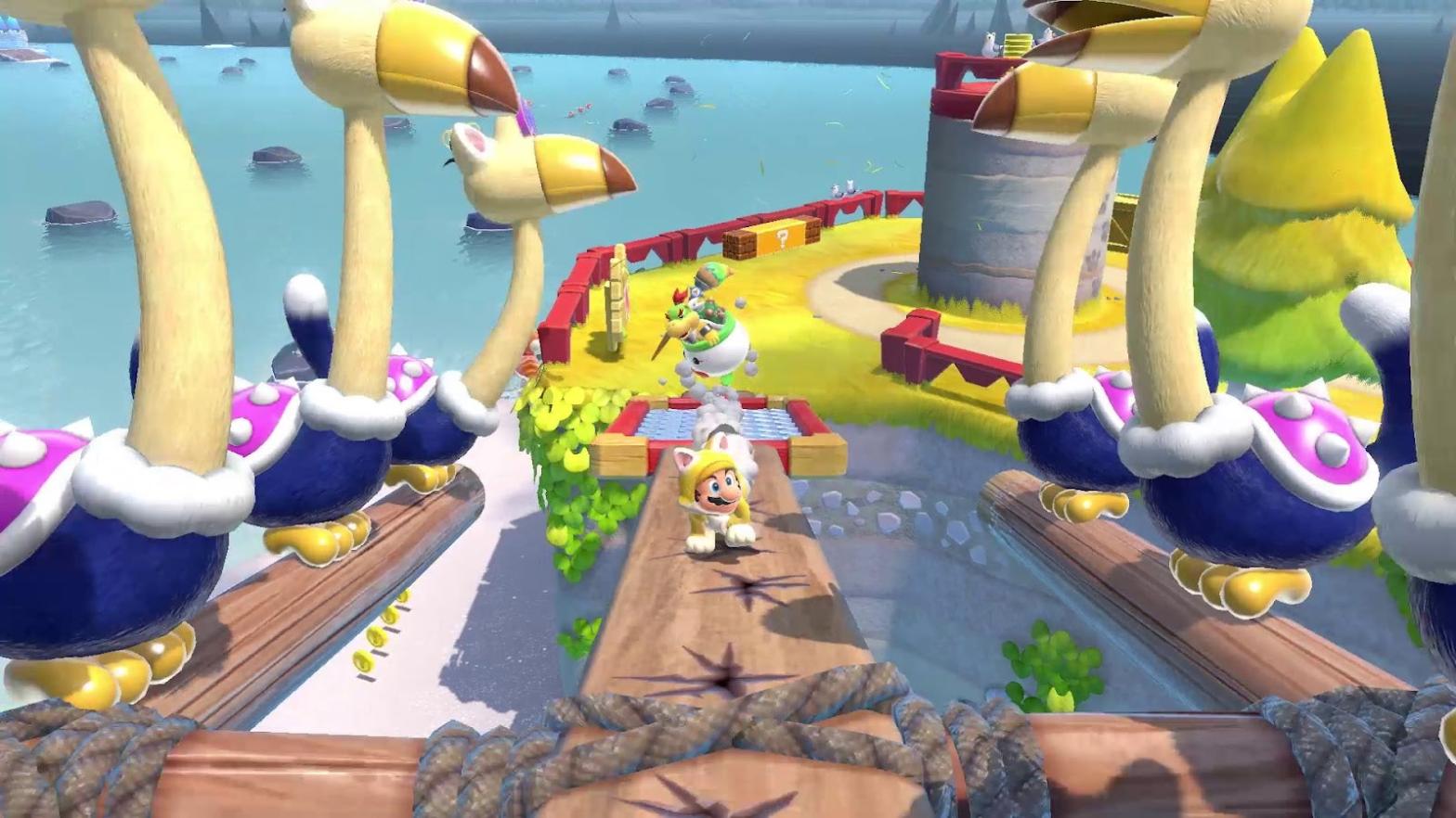 Peckerheads, attack!  (Screenshot: Nintendo / Kotaku)