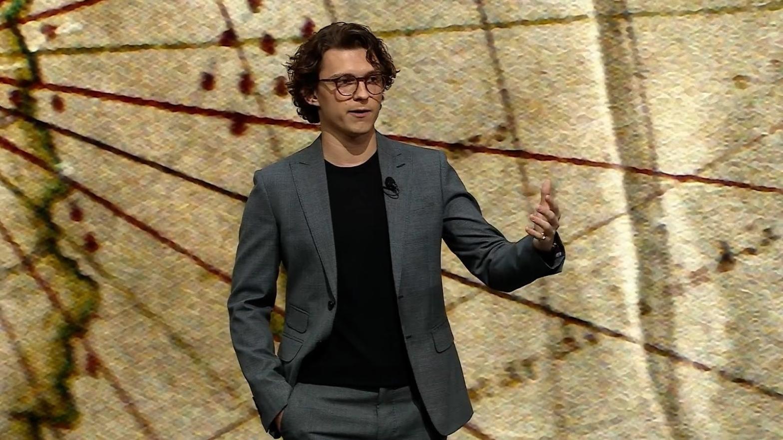 Tom Holland talking about Uncharted at the Sony CES keynote event.