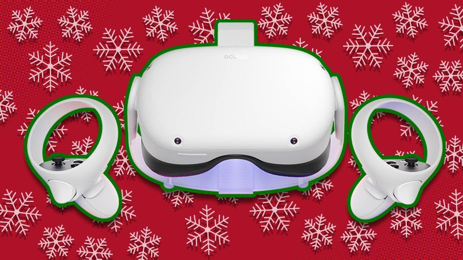It was a white Christmas for new VR gamers.  (Image: Meta / Kotaku)