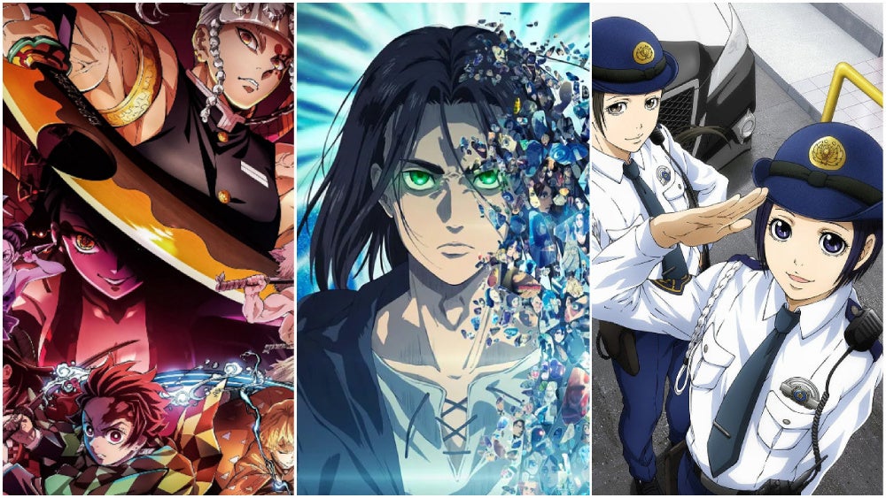 There's lots of good anime to watch. There always is.  (Image: Ufotable/Mappa/Madhouse)