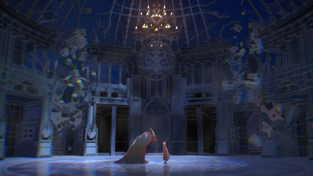 Belle evokes iconic scenes from Beauty and the Beast (Image: © 2021 STUDIO CHIZU)
