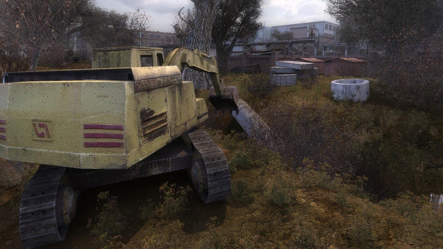 The first game, Shadow of Chernobyl, set the tone with delightfully moody environments. (Screenshot: GSC Game World)