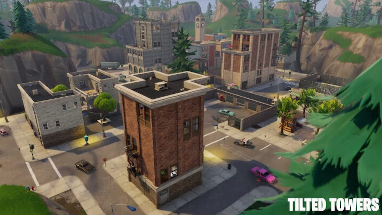 tilted towers