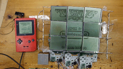 Supersizing This Game Boy’s Screen Tragically Required Nine Other Game Boys to Be Sacrificed