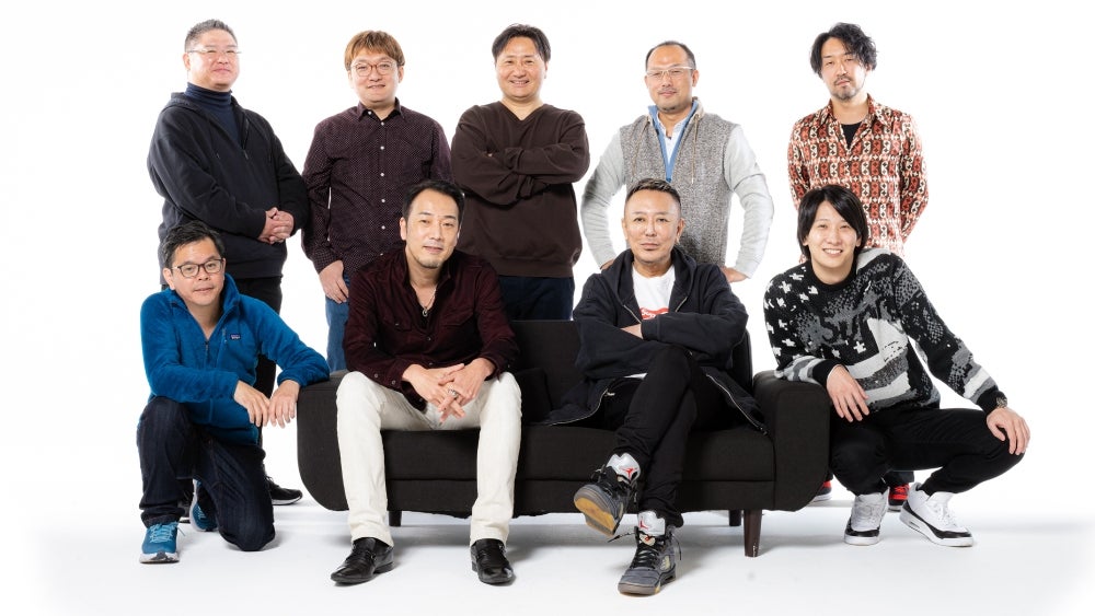 Members of Nagoshi Studio, posing for the camera and not working on a smartphone puzzle game.  (Image: NetEase)