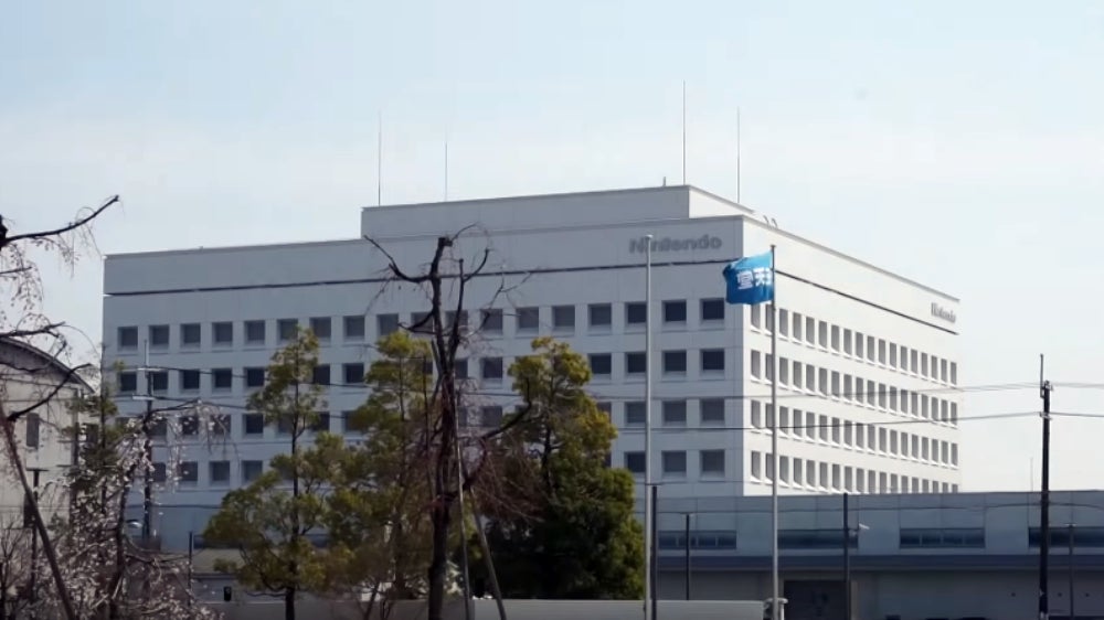 The headquarters as seen from the distance.  (Screenshot: Nintendo/YouTube/Kotaku)