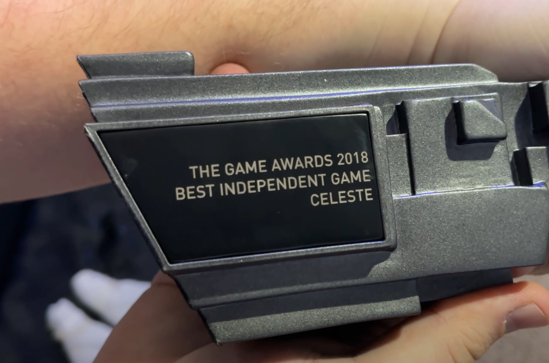 Celeste Developers Reunited With Game Awards Trophy Four Years After It Went Missing