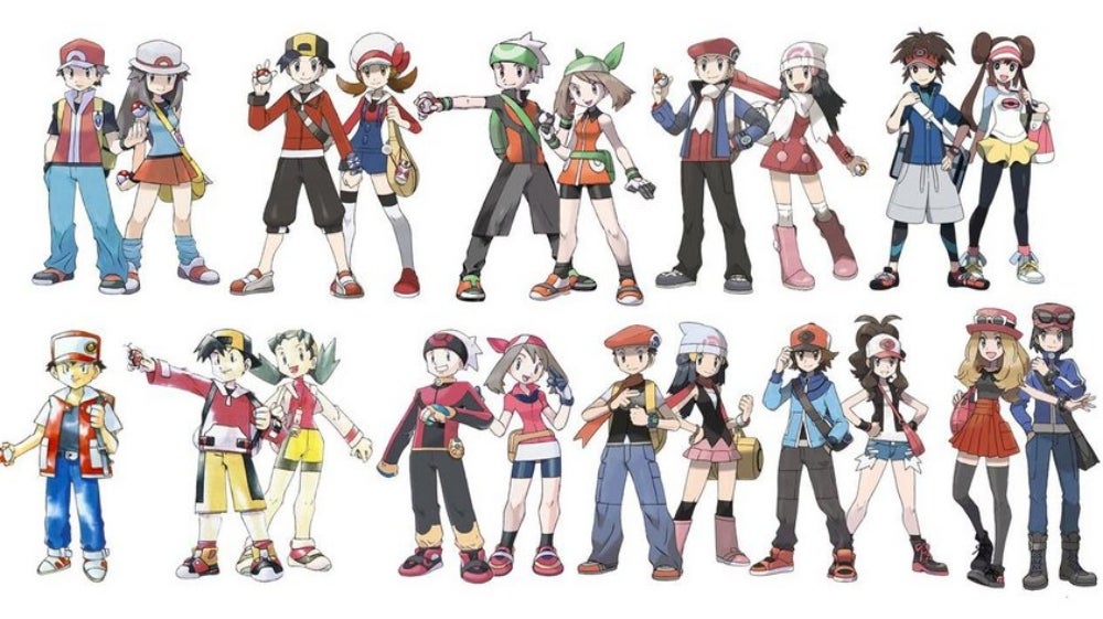 The Trainers of yore.  (Image: The Pokémon Company/2ch)