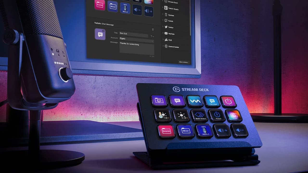 elgato stream deck and wave 3 microphone sale