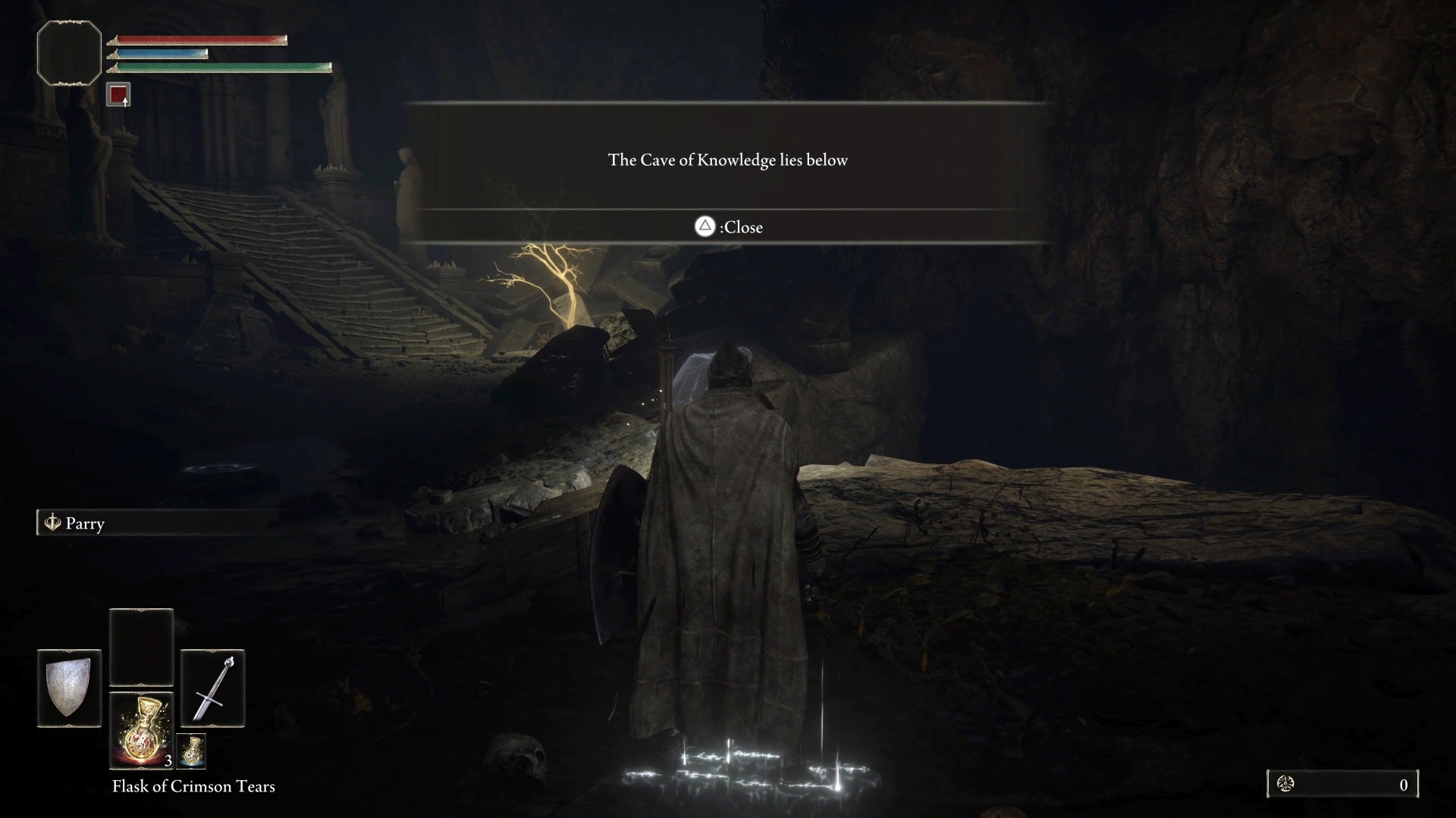 That sign can't stop me because I can't read. (Screenshot: FromSoftware / TheRadBrad / Kotaku)