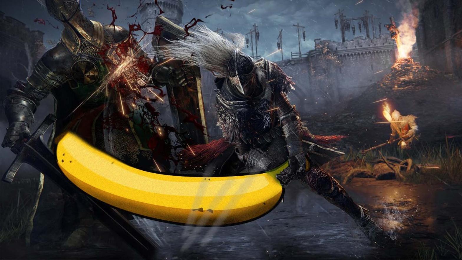 This controller is bananas. B-A-N-A-N-A-S. (Image: FromSoftware / Kotaku)