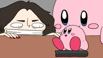 I Can’t Stop Watching Kirby Admire His Amiibo Collection
