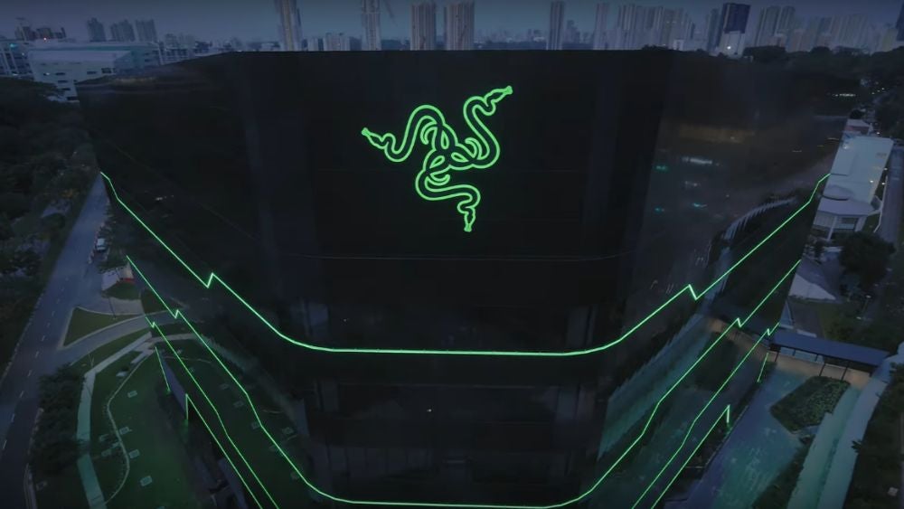 This headquarters certainly suits Razer.  (Screenshot: Razer/YouTube/Kotaku)