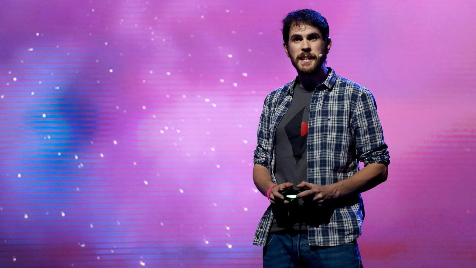 Sean Murray presenting No Man's Sky at E3 2015 (Photo: Christian Petersen, Getty Images)
