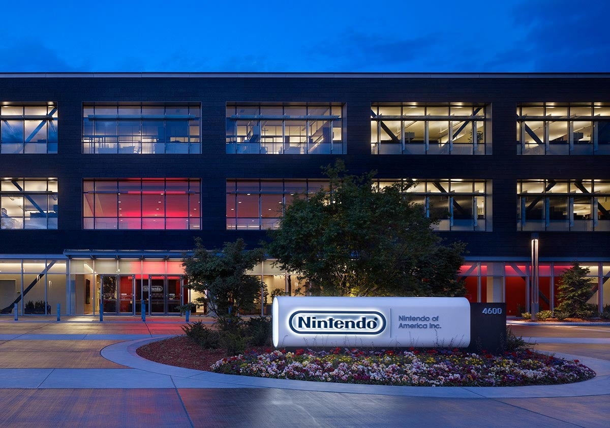 The main building at Nintendo of America's Redmond, Washington headquarters. Contractors there say they're discouraged from lingering inside.  (Photo: Nintendo)