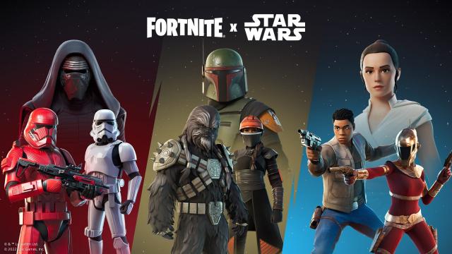 Fortnite Has Brought (Almost) All Its Star Wars Skins Out Of The Vault For The First Time Since 2020