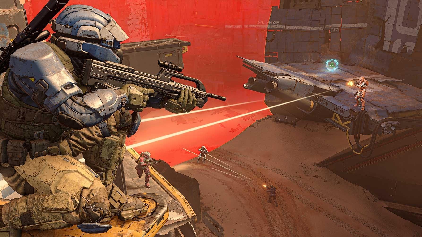 Last Spartan Standing is currently played on the new Breaker map. (Screenshot: 343 Industries)