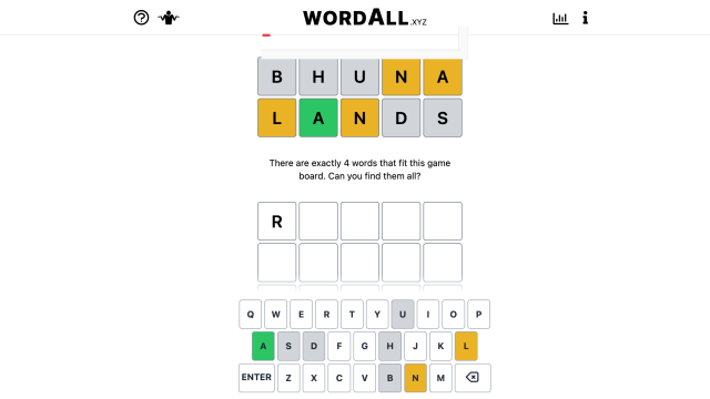WordAll Makes You Guess All The Words
