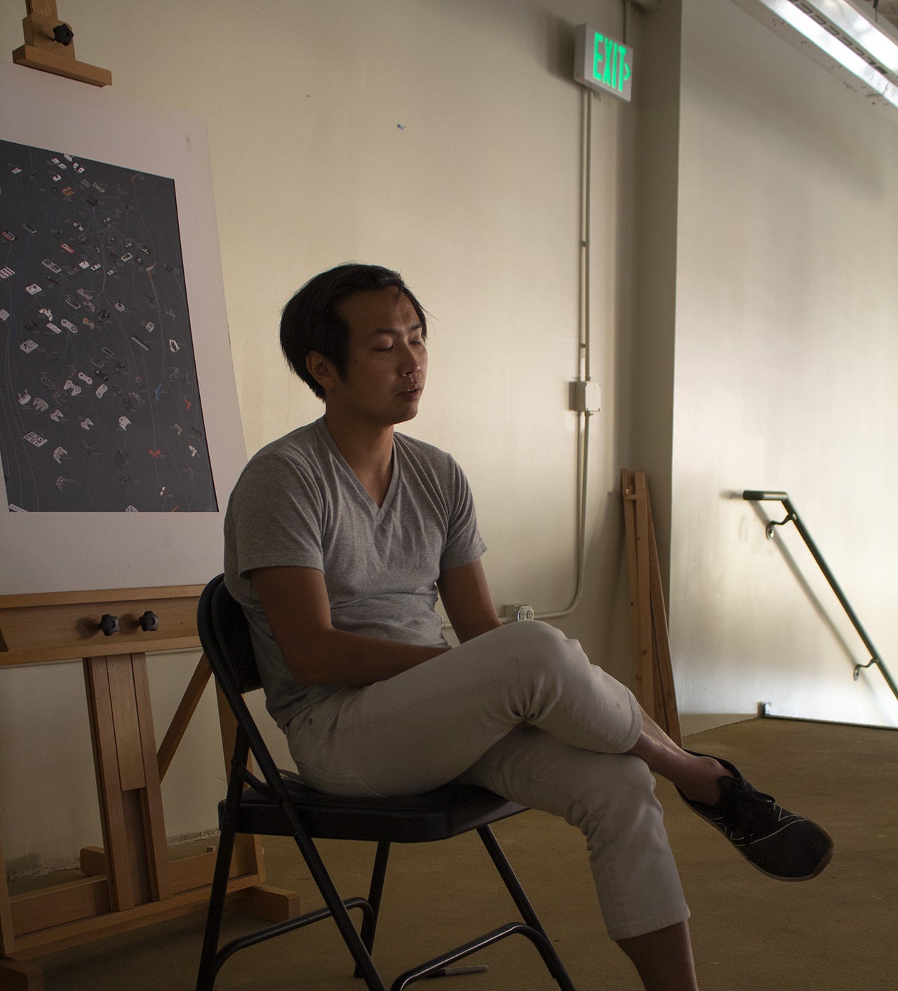 Shem Nguyen discusses The MADE's mission at its new building. (Photo: Kotaku)