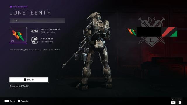 Halo Infinite’s Juneteenth Cosmetic Briefly Named After Ape, Sparks Outcry