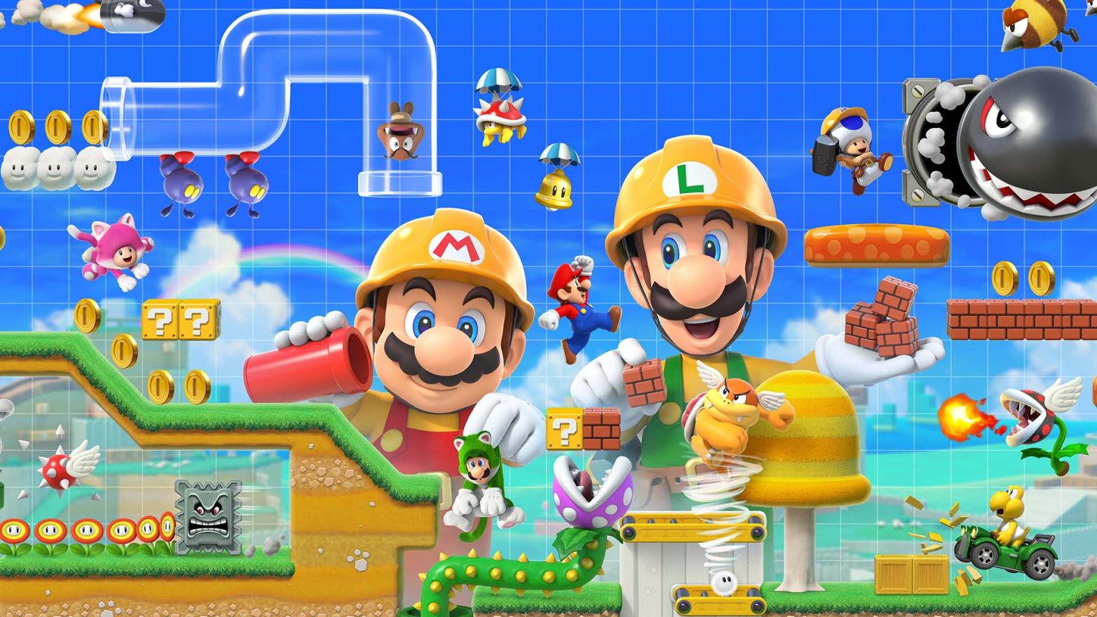 A relay race in Super Mario Maker 2 is one of this weekend's events to watch. (Image: Nintendo)