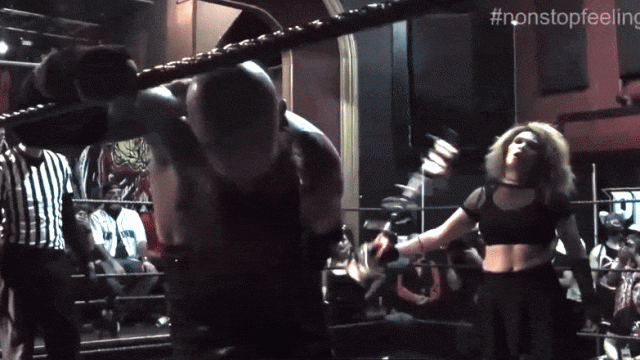 Wrestler Savages Opponent With Keyblade Wrapped In Barbed Wire