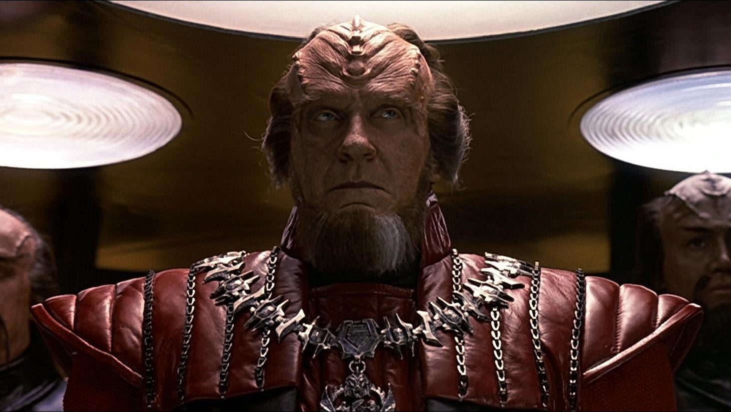 David Warner as Chancellor Gorkon (Photo: Star Trek)