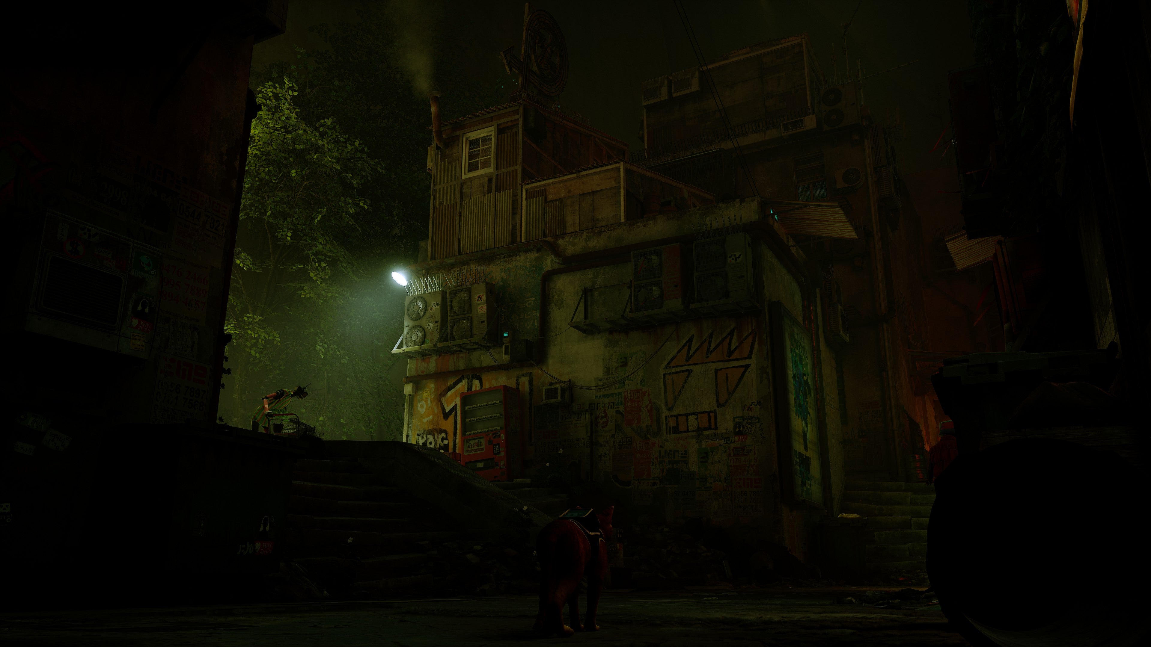 Stray's Slums, where you begin the game (Screenshot: Stray / Kotaku)