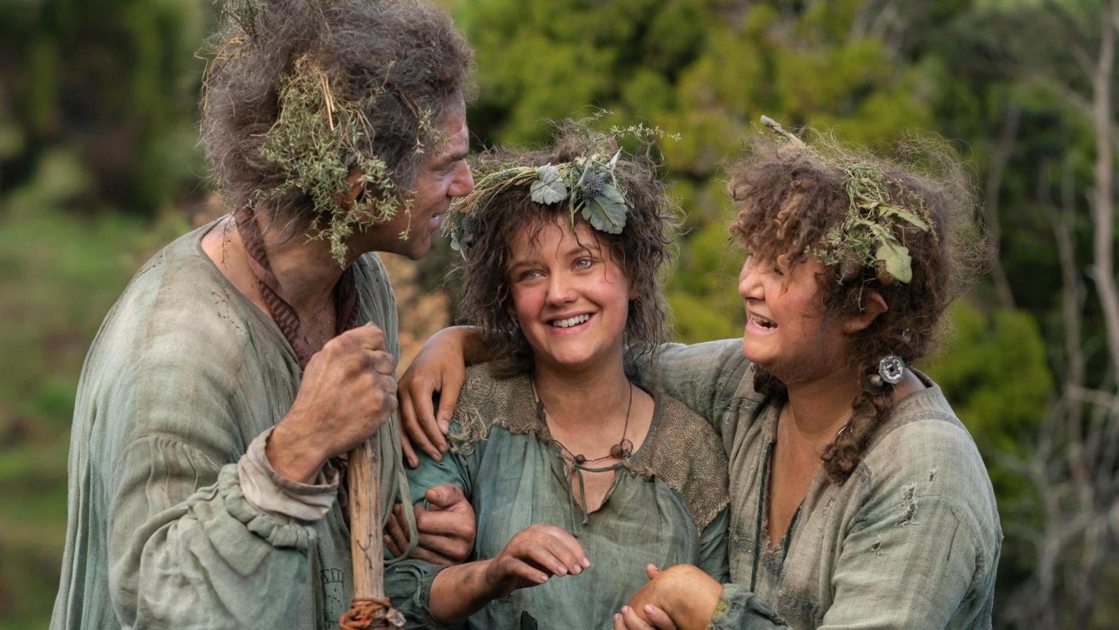 It's all smiles at camp Lord of the Rings. (Image: Prime Video)
