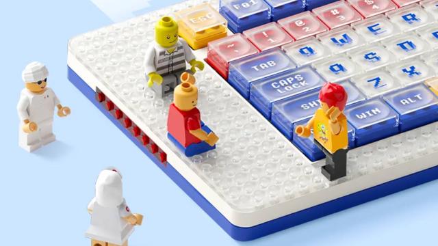 Playful Lego-Compatible Mechanical Keyboard Works With Your Own Bricks