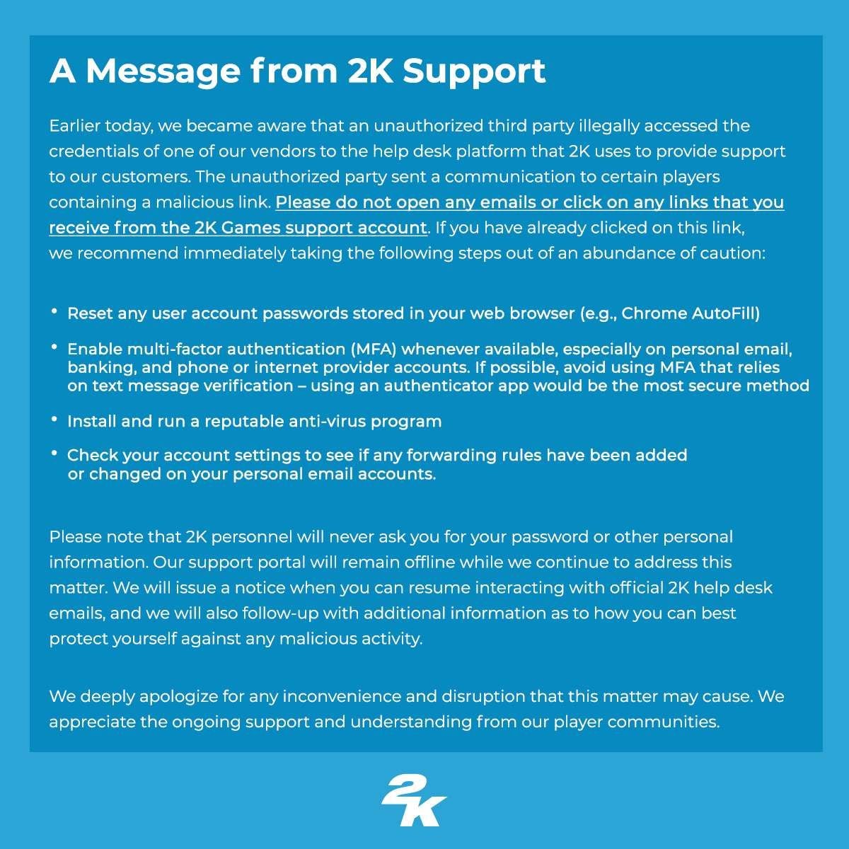 Graphic: 2K Support