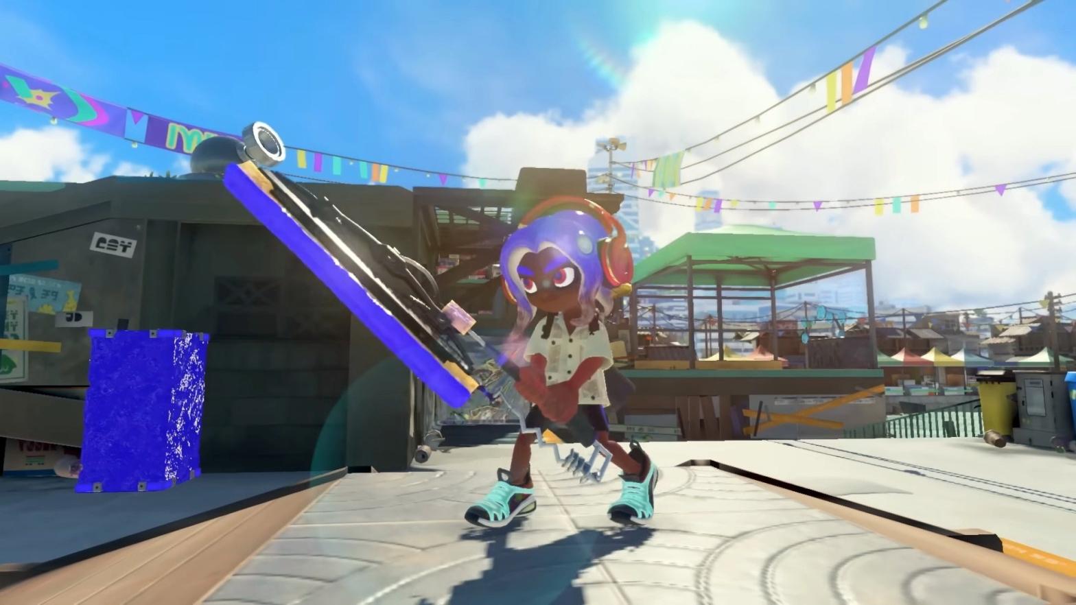 Strike a pose before painting foes. (Image: Nintendo)