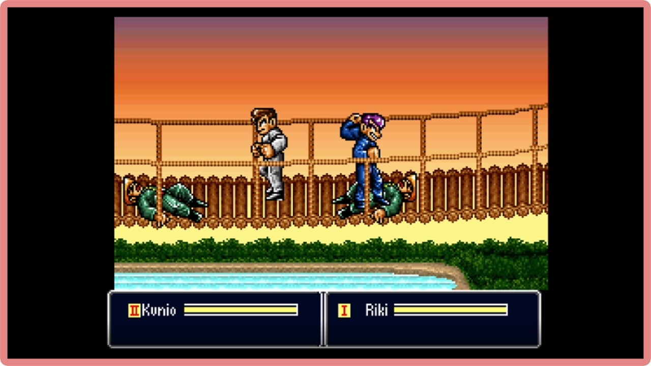 The denizens of River City are real and they will hurt you. (Screenshot: WayForward / Arc System Works)