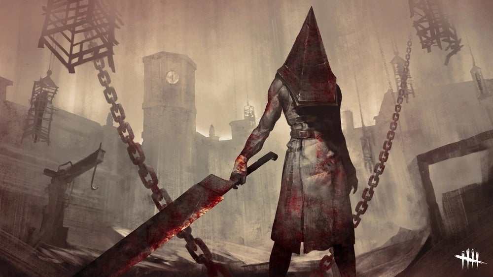 Masahiro Ito's iconic Silent Hill 2 Pyramid Head is now in everything, including Death by Daylight.  (Image: Behaviour Interactive)