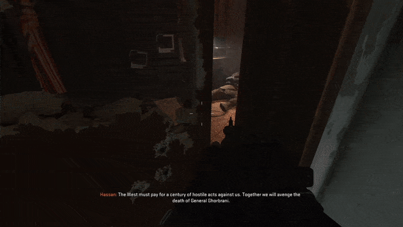 Behold the power fantasy of killing people who are already terrified of you.  (Gif: Activision / Kotaku)