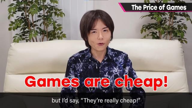 Smash Bros Creator Masahiro Sakurai Thinks Games Are Pretty Cheap TBH