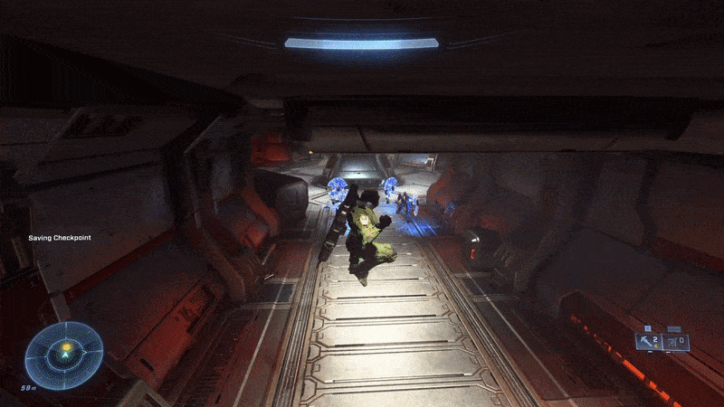 Time to go back and show the Cov — Banished all that you have mastered. (Gif: 343 Industries / Kotaku, AP)
