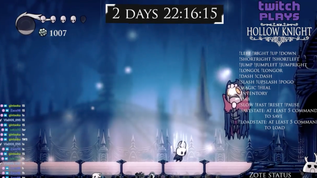 A Group Of Players Are Beating Hollow Knight Using Twitch Chat Controls Only
