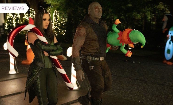 Mantis and Drax are front and centre in the Guardians Holiday Special. (Image: Marvel Studios)