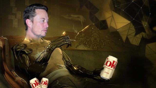 Elon Musk Sleeps Next To A Deus Ex: Human Revolution Gun For No Reason