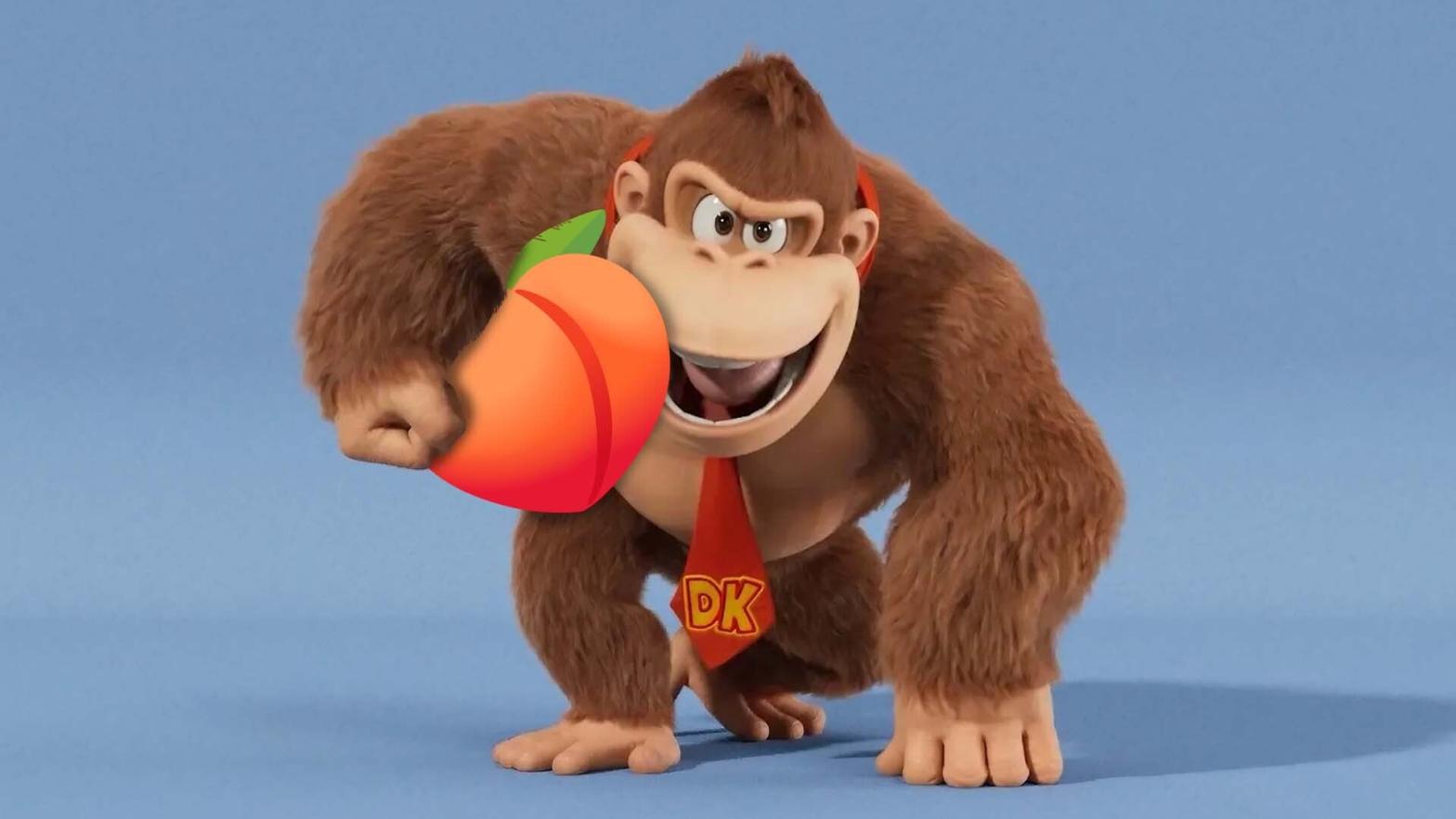 Donkey Kong's bootay don't jiggle jiggle. It folds.  (Image: Nintendo / Illumination Studios / Kotaku)