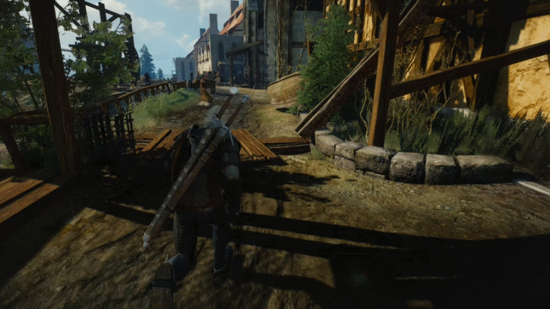 You can finally run through Novigrad like a kid home from school without the game chugging.  (Gif: CD Projekt Red / Kotaku)