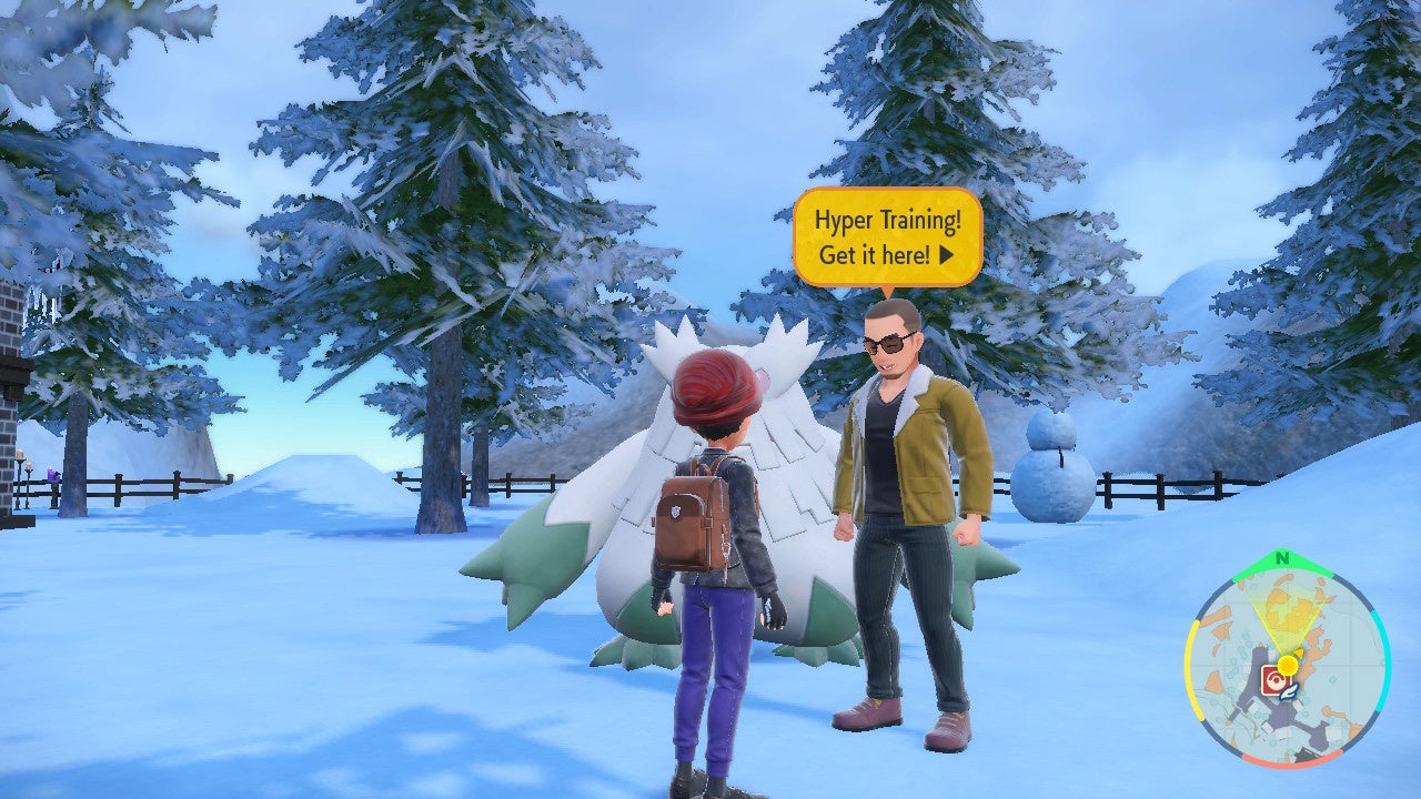 This man will help your Pokémon overcome their natural stat deficiencies. (Screenshot: The Pokémon Company / Kotaku)