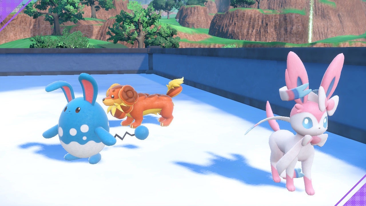 Because of Cinderace's base type and tera type, some of the same strategies that worked on Charizard will work this time, too. (Image: The Pokémon Company / Kotaku)
