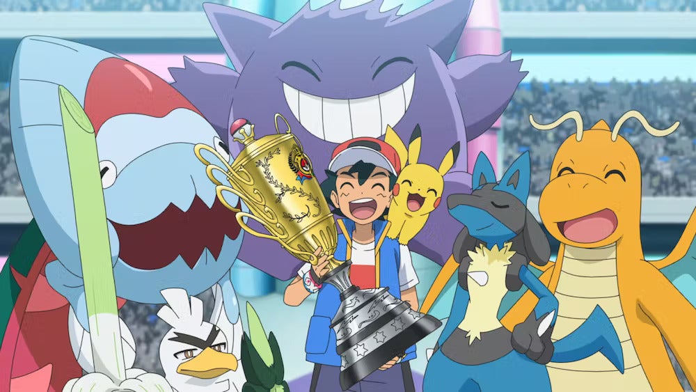 Now that Ash is a Pokémon champion, his story is complete. (Image: The Pokémon Company)