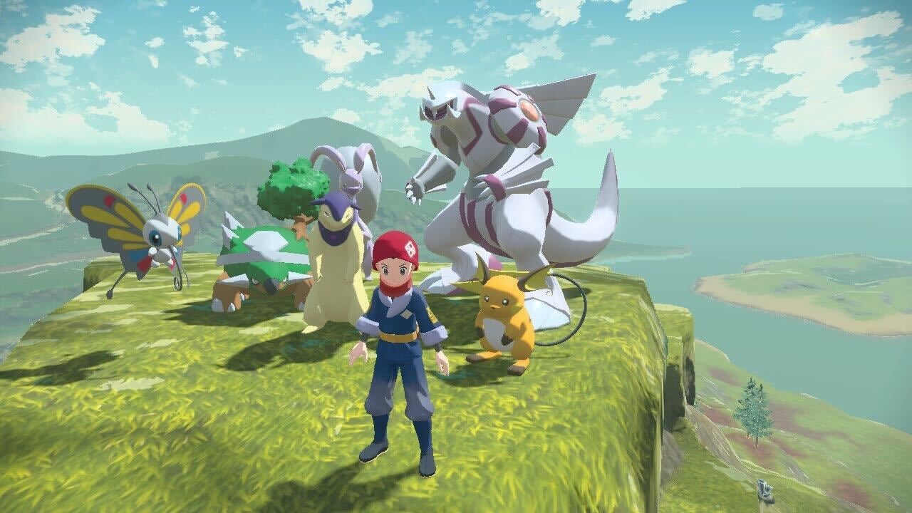 Pokémon Legends: Arceus was a mechanical evolution, but also a narrative one, as well. (Screenshot: The Pokémon Company / Kotaku)