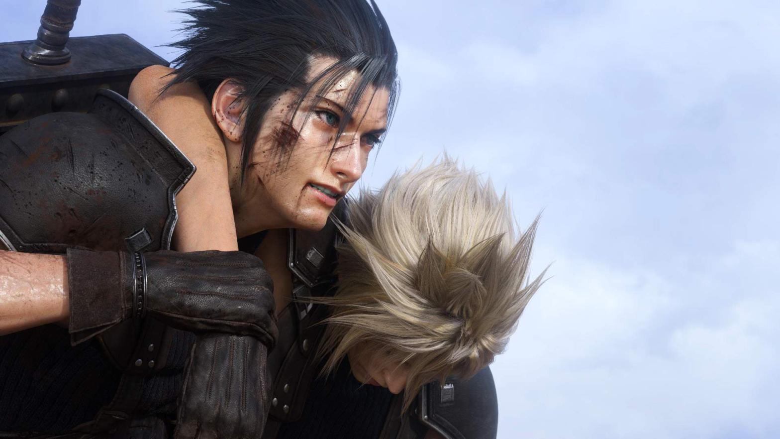 Photograph: Zack dragging Cloud's tired arse into 2023. (Image: Square Enix)