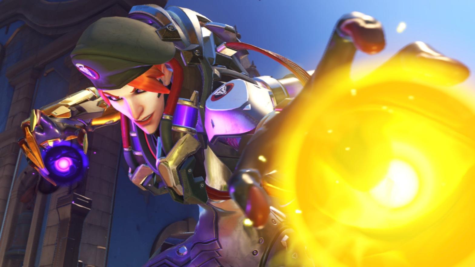 A screenshot from a rare play of the game I got as Moira. It's the little things that keep me going. (Image: Blizzard / Kotaku)