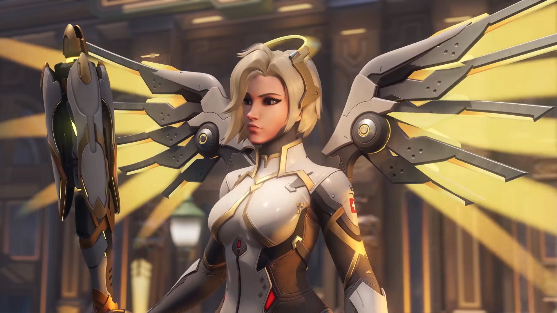 Mercy is a capable medic, but she is just one person with four teammates to care for. (Image: Blizzard Entertainment)