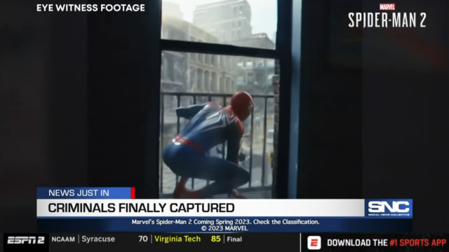 Marvel’s Spider-Man 2 Gets Teeny Tiny Teaser Trailer On ESPN